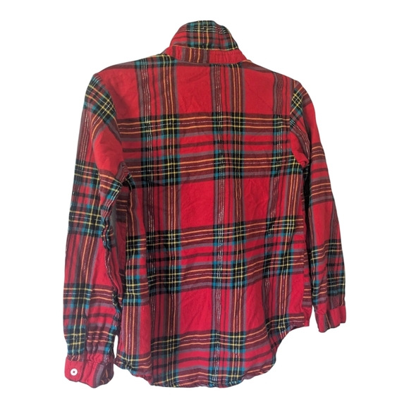 Plaid Kids Shirt - Red and Black Size 10. George. - Picture 2 of 8